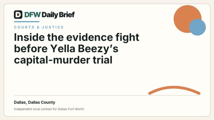 DFW Daily Brief card for Inside the evidence fight before Yella Beezy’s capital-murder trial
