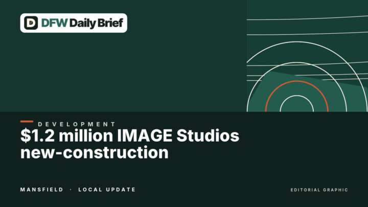 Editorial graphic for $1.2 million IMAGE Studios new-construction project registered in Mansfield.